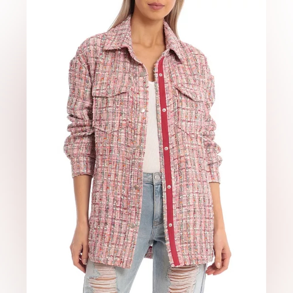 Avec Les Filles‎ Relaxed Tweed Shirt Jacket